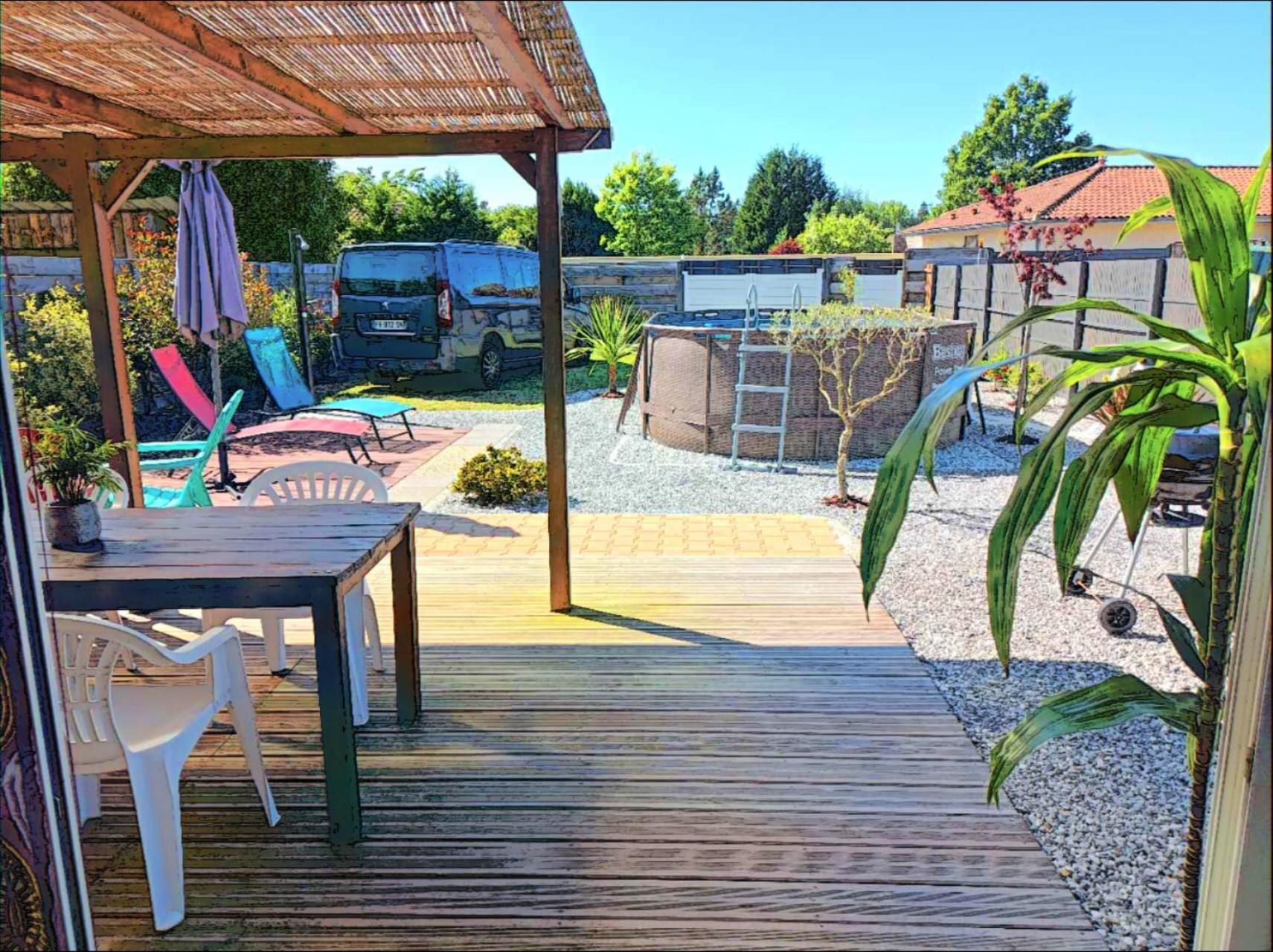 Maison Piscine Privee 4A5 Pers9 & 11 Kms Des Plages Oceanes Et Du Lac Linxe Экстерьер фото