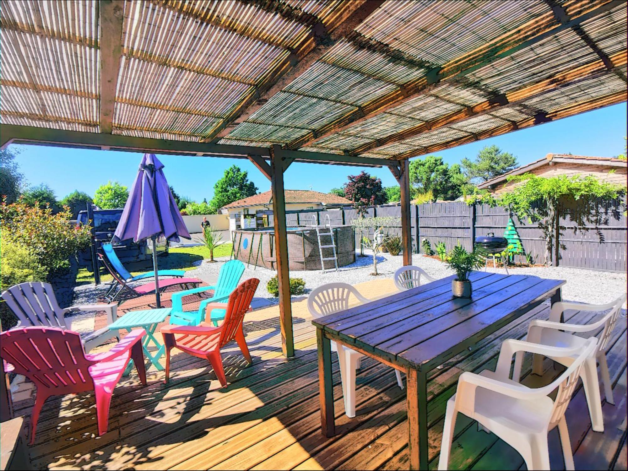 Maison Piscine Privee 4A5 Pers9 & 11 Kms Des Plages Oceanes Et Du Lac Linxe Экстерьер фото