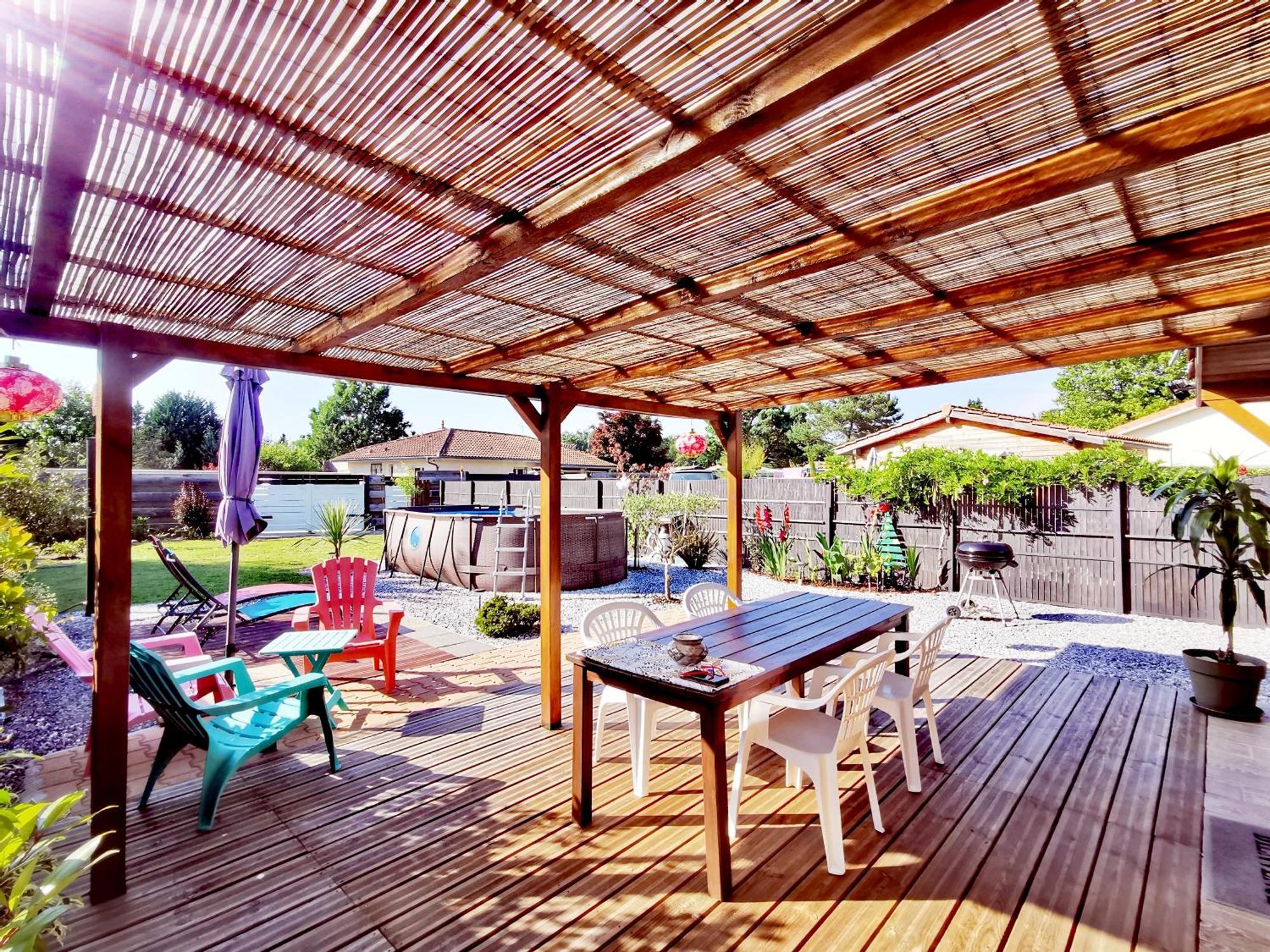 Maison Piscine Privee 4A5 Pers9 & 11 Kms Des Plages Oceanes Et Du Lac Linxe Экстерьер фото